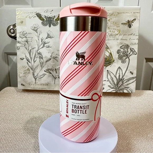 Stanley Strawberry Cream Twist 16oz AEROLIGHT Transit Bottle Target Exclusive - Picture 4 of 12
